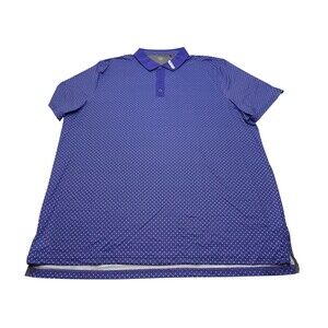 NWT Men's Graham Luxe Lennox Short Sleeve Polo Size 3XL Violet/White GL10124